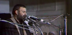 روضه‌خوانی در مراسم هفتمین روز رحلت امام خمینی (ره)