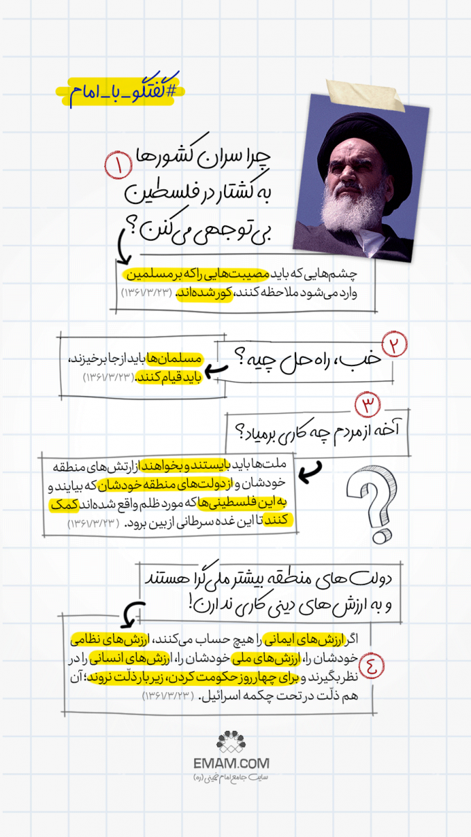 گفتگو با امام | کشتار در فلسطین